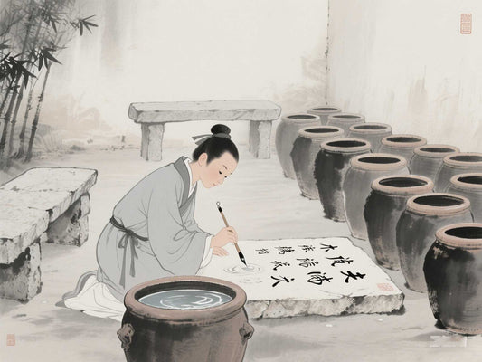 王獻之的「十八缸水」