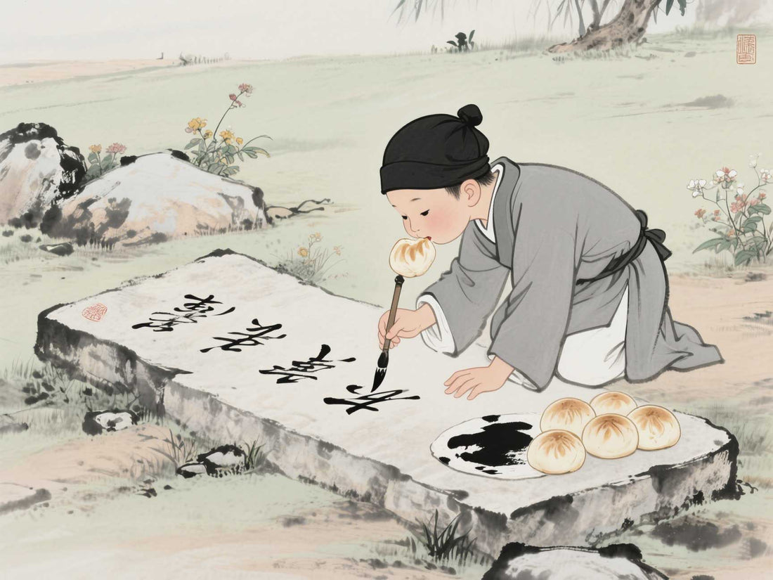 王羲之「墨汁當蒜泥」