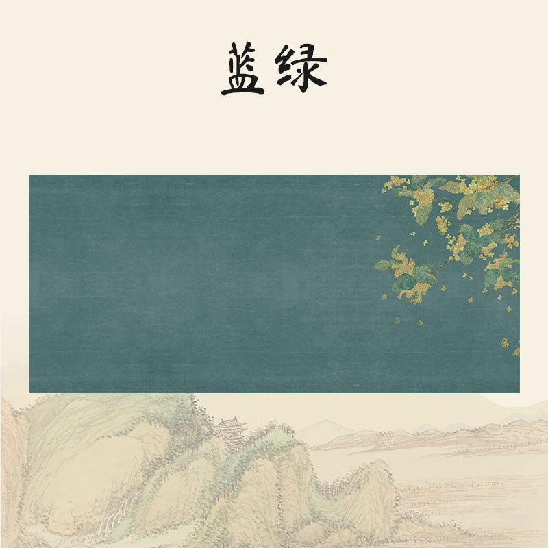 創意印花國風書畫防骯羊毛氈墊【玉樹懸秋繫列】