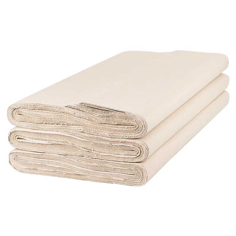 Semi-cooked thickened hemp fiber white rough edge paper