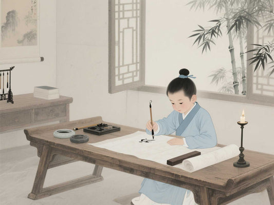 蔡邕創「飛白書」