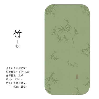 迷你國畫印刷防髒毛氈手墊